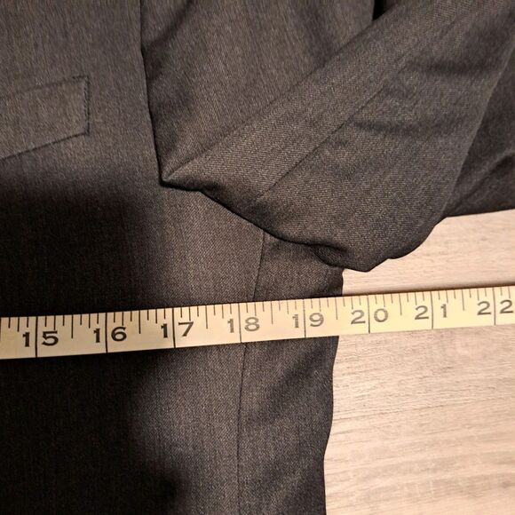 Banana Republic Blazer Mens 38R Gray Tailored Fit Wool Sport Coat Suit Jacket - Picture 12 of 14
